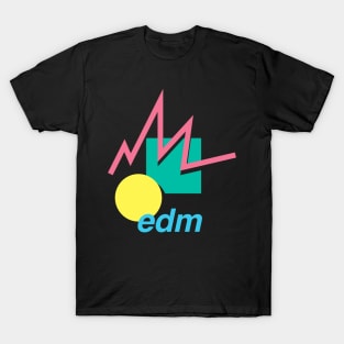 EDM – Retro 90s Vaporwave Pattern T-Shirt